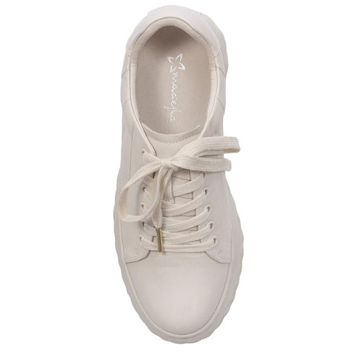 Macelka Sneakersy damskie na platformie Beige N6481-04/00-1