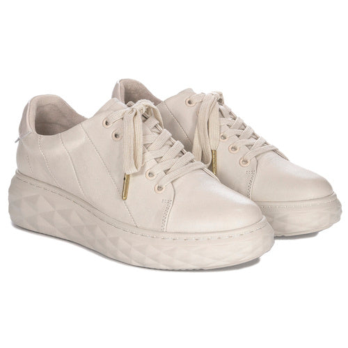 Macelka Sneakersy damskie na platformie Beige N6481-04/00-1