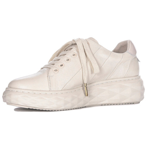 Macelka Sneakersy damskie na platformie Beige N6481-04/00-1