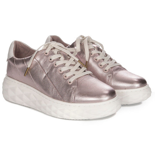 Macelka Sneakersy damskie na platformie Beige N6481-04/00-1